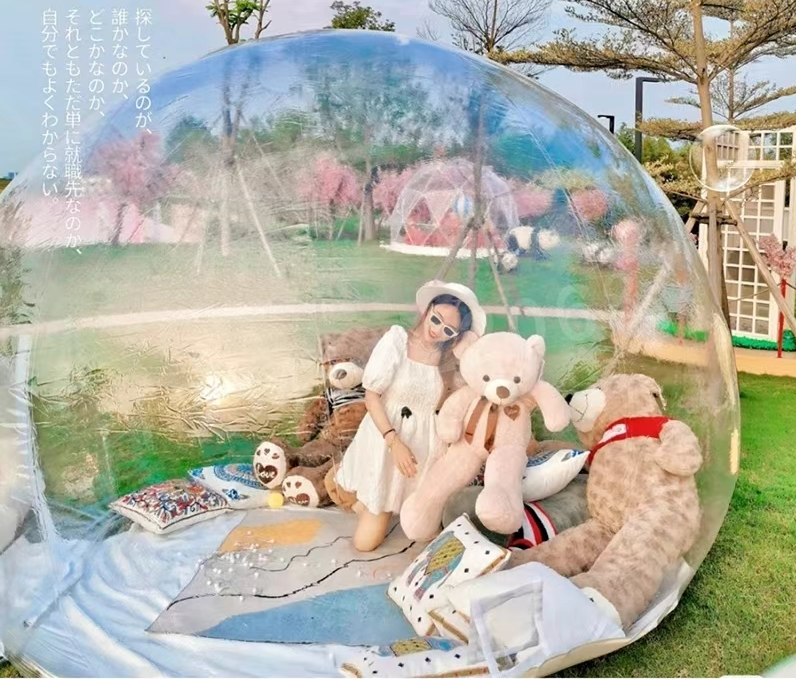 1.8-5m Internet celebrity bubble house famous hostel outdoor inflatable starry sky transparent tent hotel catering accommodation farmhouse Mongolian yurt room