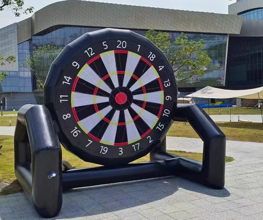2.5-4m Fun sports props inflatable football dart board target 100% accurate sticky shooting target inflatable model