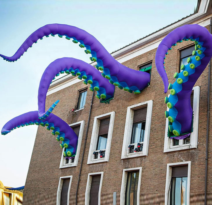 Inflatable octopus tentacles inflatable model shopping mall bar simulation octopus legs model ocean beauty tentacles props