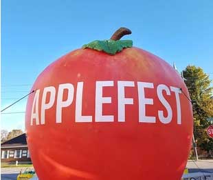 Oxford cloth inflatable fruit with light and blower giant inflatable vegetable for event display