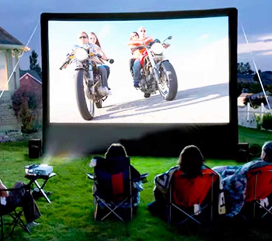 Inflatable movie screen outdoor air-tight camping site projection commercial activity inflatable model custom portable open-air cinema