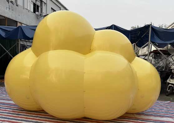 Colorful cloud air model balloon inflatable love round ball white cloud air model beauty outdoor display activity layout