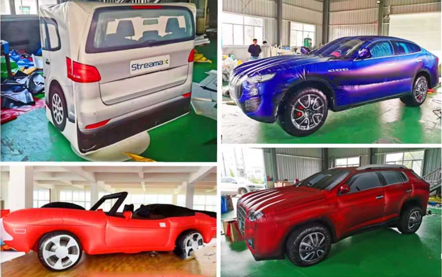 Inflatable car inflatable model 4S shop activity false target collision test car tail layout simulation sports car model customization