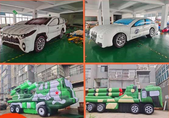 Inflatable car inflatable model custom simulation model 4S shop auto show event airtight SUV truck collision test layout