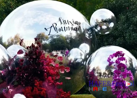 China Shiny PVC Inflatable Mirror Ball Suitable for Wedding Party Hanging Decoration Promotion Party