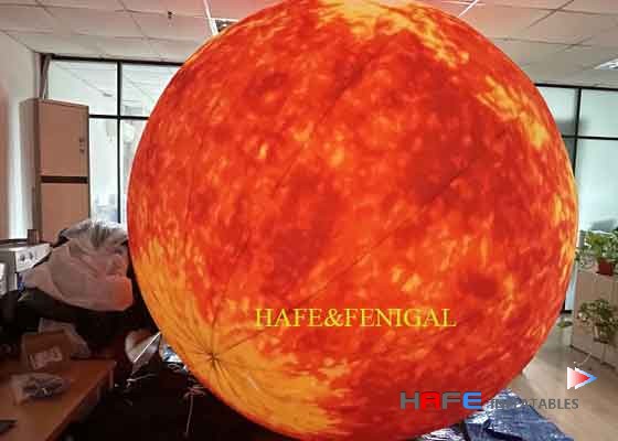 2.5m/8ft Durable Inflatable Sun With Light: The Ultimate Continuous Inflation Decor for Events