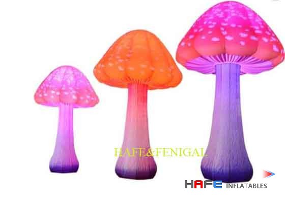 Customized Giant 2m Height Inflatable Lighting LED Lucky Shroom Decoration Illuminate Your Events with Whimsy