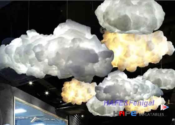 40cm - 200cm White Cloud Chandelier Light: A Modern Marvel for Indoor Interior Decor