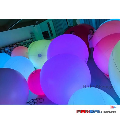 60cm & 1m Advertising Inflatables Interactive LED Balloon Light with Tower for Festivals Parties