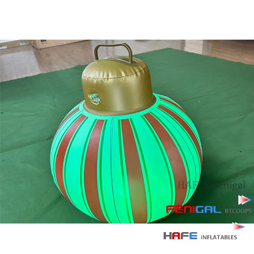 Christmas Advertising Inflatables Silver/Gold LED Balloon Light Stunning Balloon Light