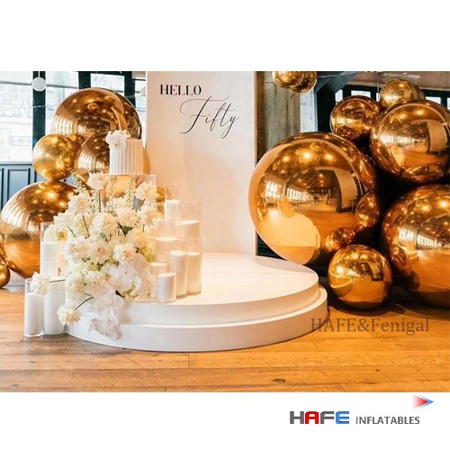 Inflatable Mirror Balls Double-Layer PVC Decor with Events/Shops