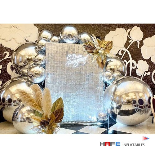 Inflatable Mirror Balls 0.4-4m Custom PVC Decor for Disco/Wedding/Events