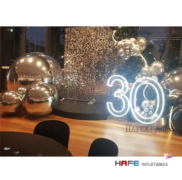 Inflatable Mirror Balls 5ft Rainbow Style for Events