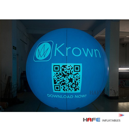 Advertising Inflatables Custom Inkjet RGB Inflatable LED Balloon Lights for Events