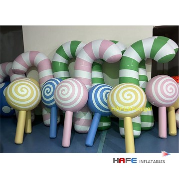 Outdoor Inflatable Advertising Custom PVC Candy Balloons for Christmas Parties