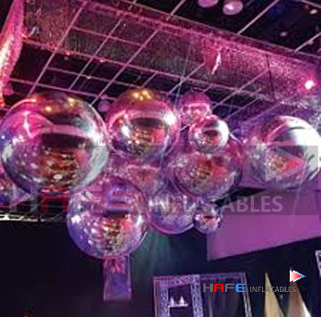Inflatable Rainbow Mirror Ball - Large and Dazzling Inflatable Mirror Ball Decoration